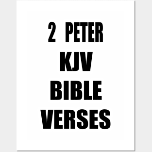 2 Peter KJV Bible Verses Text Posters and Art